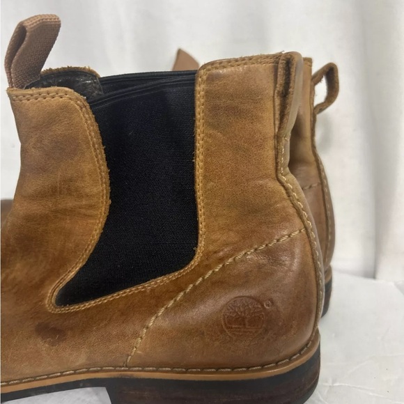 TIMBERLAND EARTHKEEPER MENS CHELSEA BOOTS LIGHT BROWN  LEATHER SIZE 10m - Picture 13 of 14